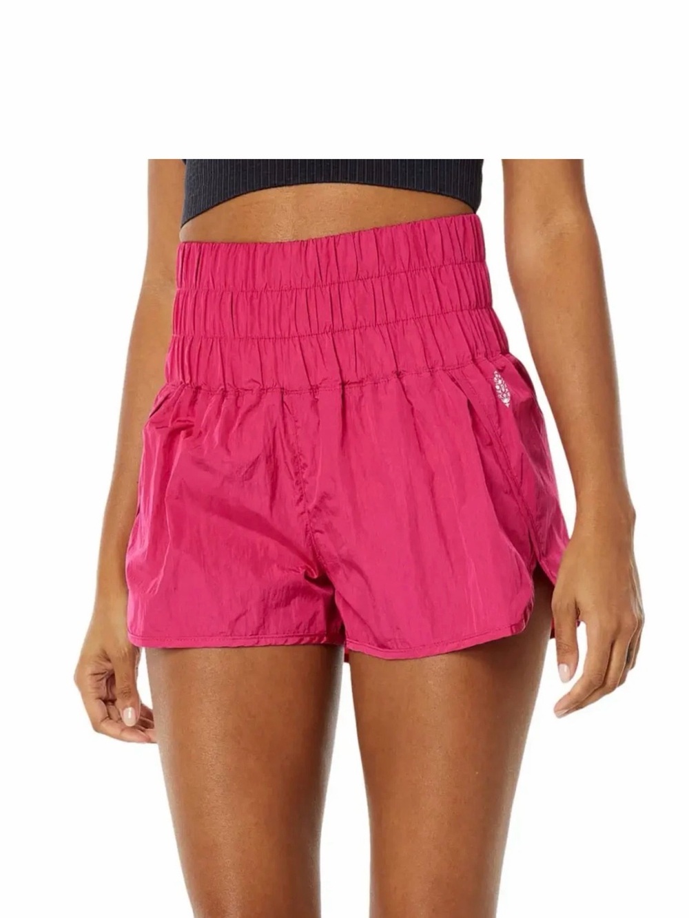 Free People FP Movement The Way Home Shorts Hot Pink Lined Size S High Rise